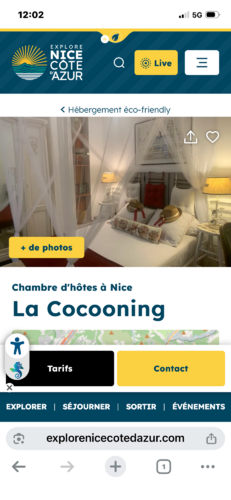 Chambre d'hôtes La Cocooning, chambre d'hôtes de charme au coeur de Nice